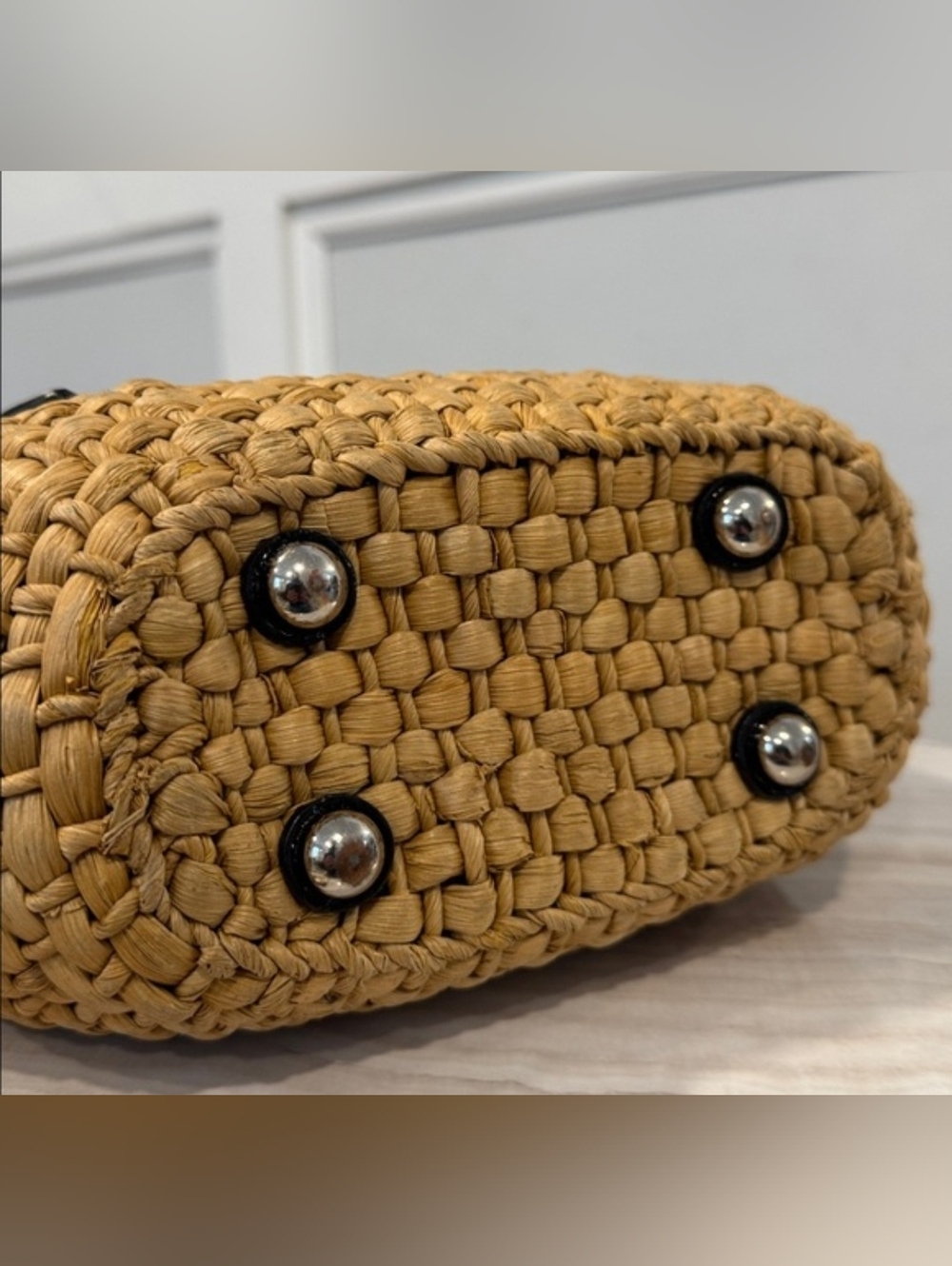 Michael Kors Santorini Natural Straw Tote - Picture 8 of 16